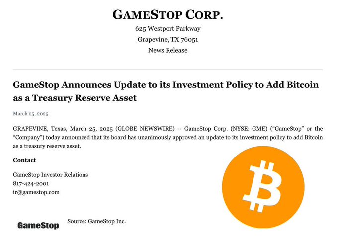GameStop Bitcoin Strategy