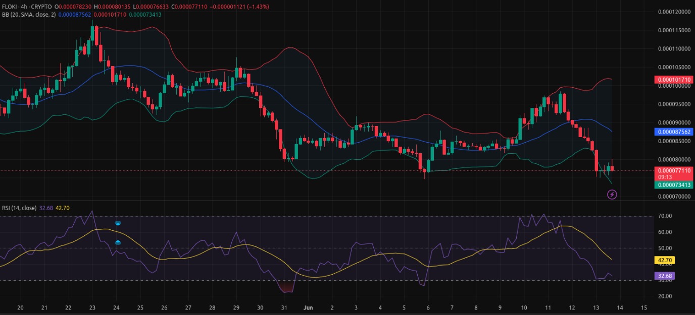 Floki crypto price