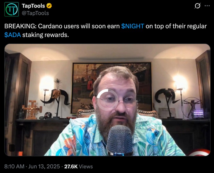 Cardano News: Night Reward Update