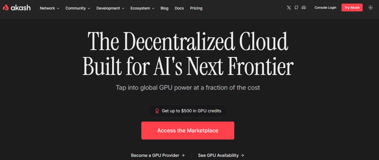 Akash Network DePIN Crypto Project
