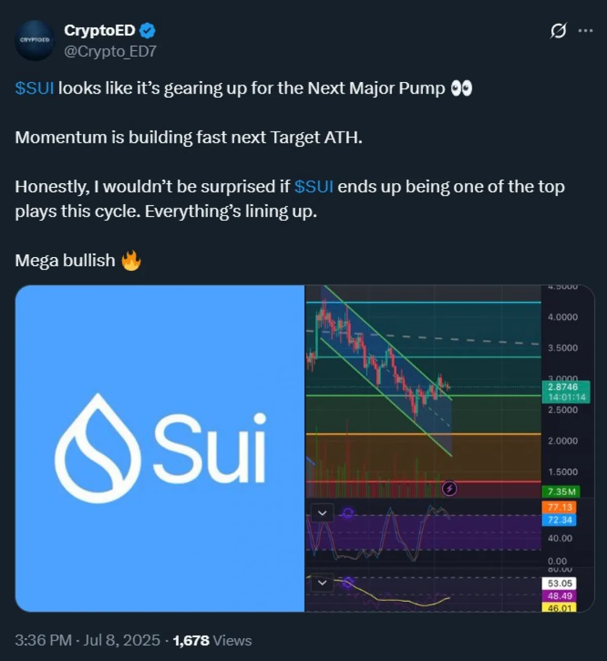 SUI Price prediction By Expert