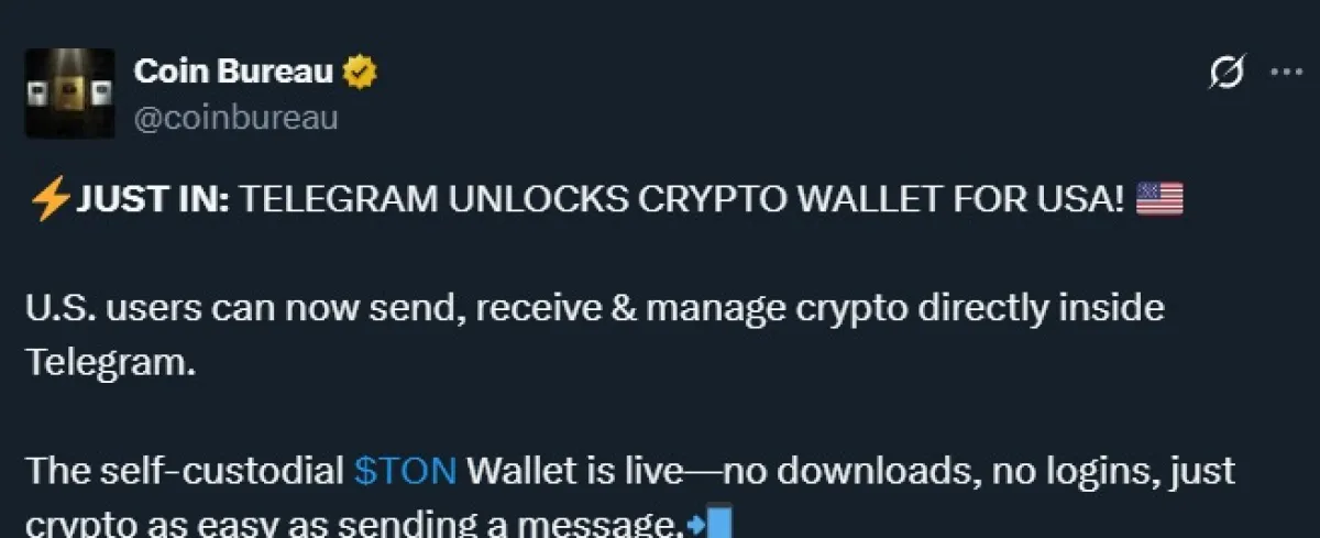 Telegram Launches Crypto Walle